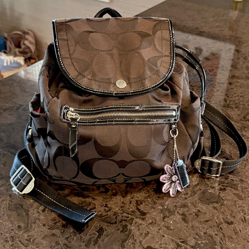 Coach Black Backpack